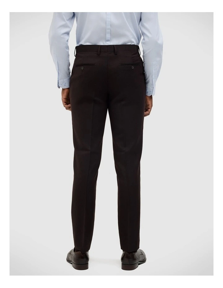 Henson Textured Tailored Pant in Chocolate image 5