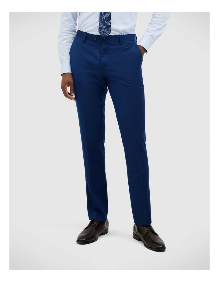 Henson Textured Tailored Pant in Royal image 1
