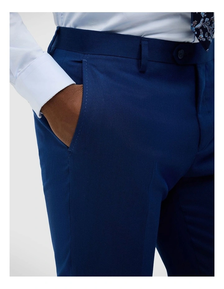 Henson Textured Tailored Pant in Royal image 4