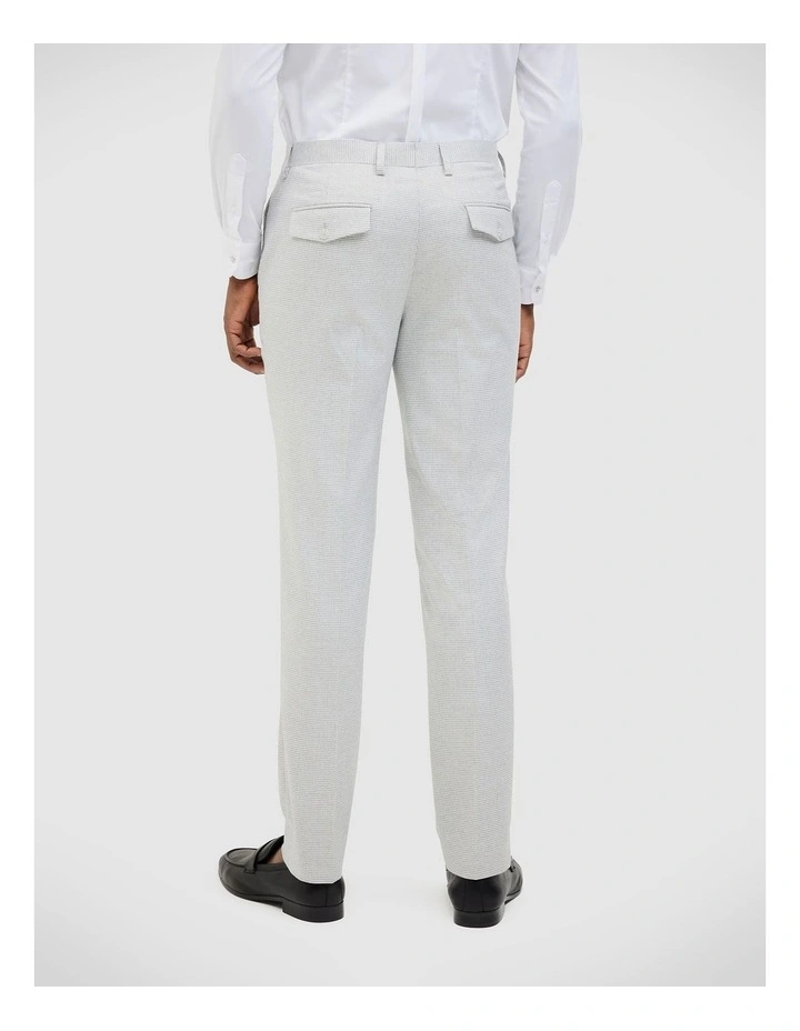 Keaton Check Tailored Pant in Light Grey image 5