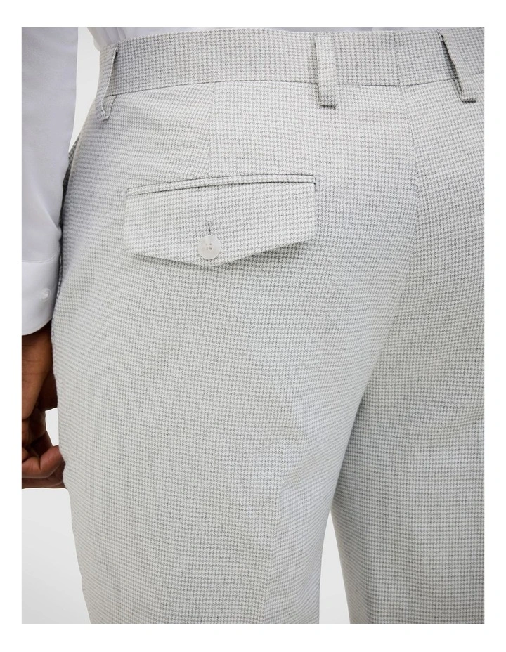 Keaton Check Tailored Pant in Light Grey image 6