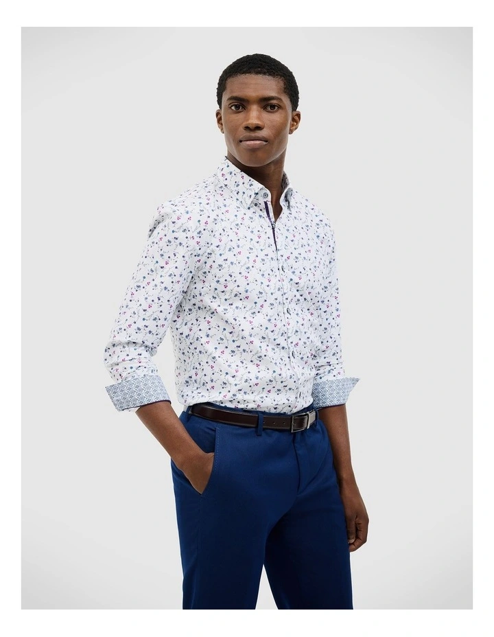 George Floral Print Shirt in Multi image 1