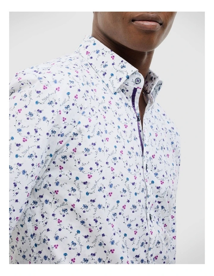 George Floral Print Shirt in Multi image 4