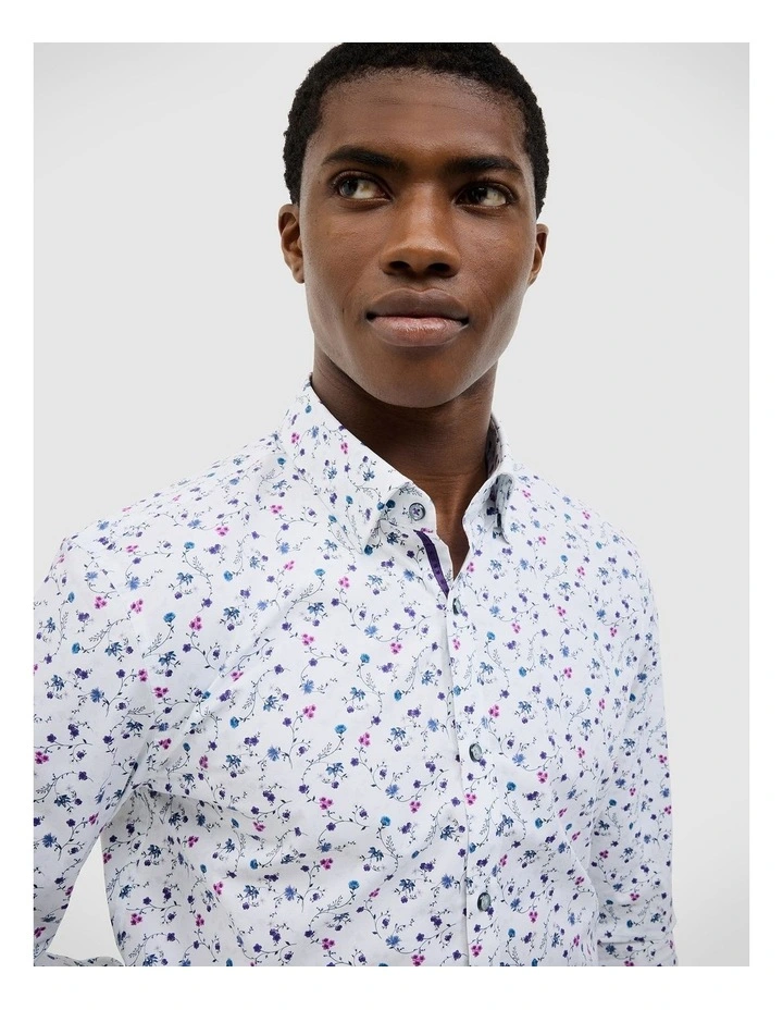 George Floral Print Shirt in Multi image 5