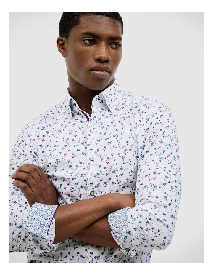 George Floral Print Shirt in Multi image 6