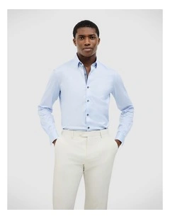Clint Textured Shirt in Sky