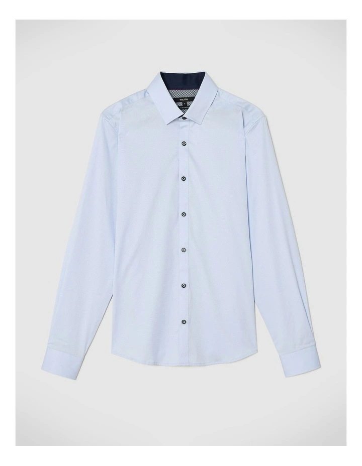 Clint Textured Shirt in Sky image 2