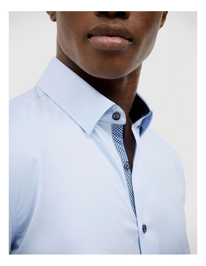 Clint Textured Shirt in Sky image 5