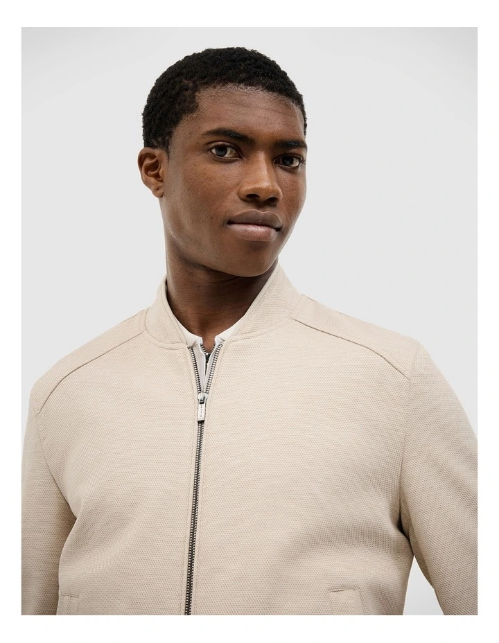Brandon Performance Bomber Jacket in Fawn image 3
