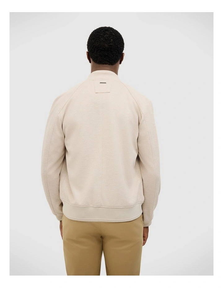 Brandon Performance Bomber Jacket in Fawn image 4