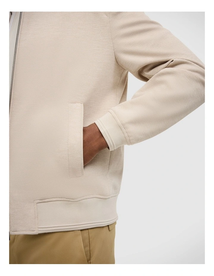 Brandon Performance Bomber Jacket in Fawn image 6