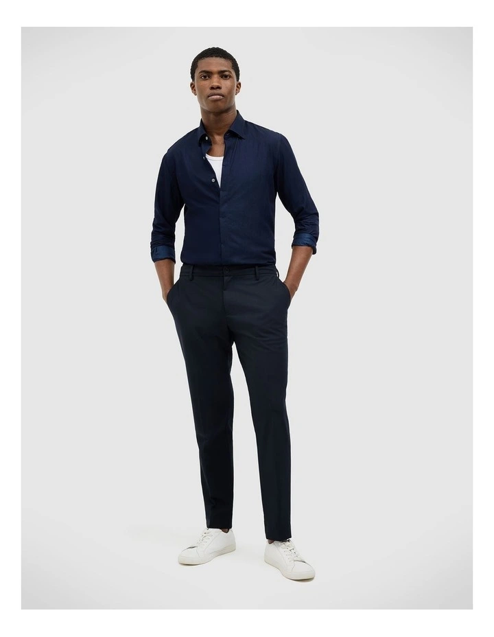 Daniel Chambray Shirt in Ink image 3