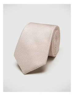 Silk Textured Two-tone Tie in Neutral
