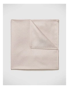 Silk Textured Two-tone Pocket Square in Neutral