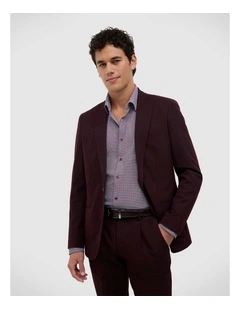 Jett Performance Tailored Jacket in Burgundy