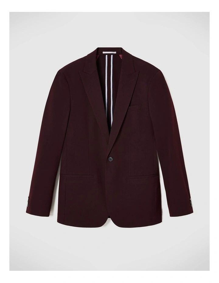 Jett Performance Tailored Jacket in Burgundy image 2