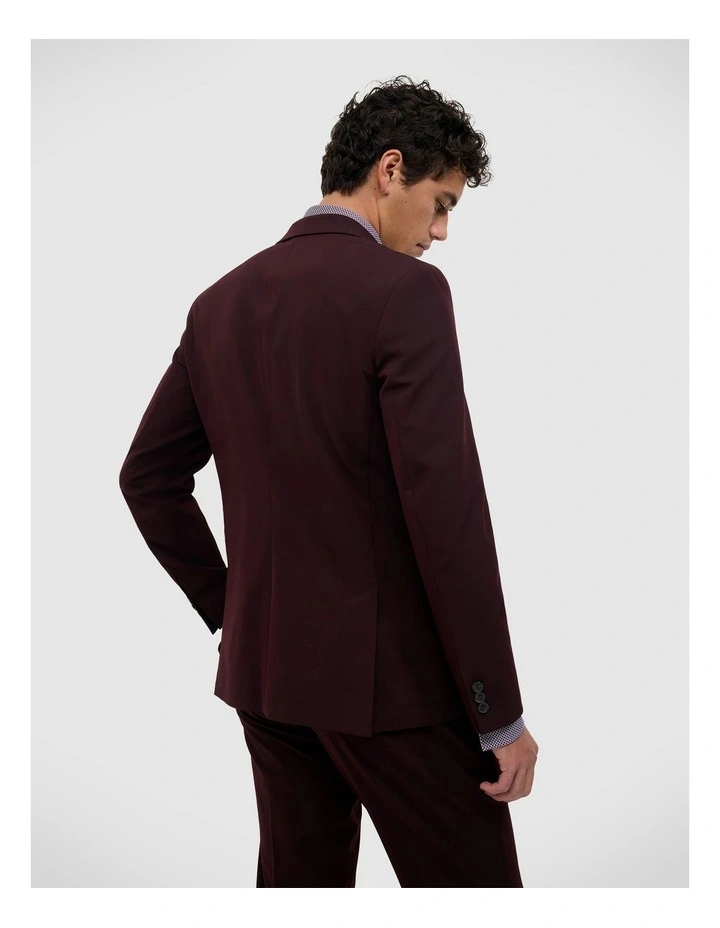 Jett Performance Tailored Jacket in Burgundy image 5
