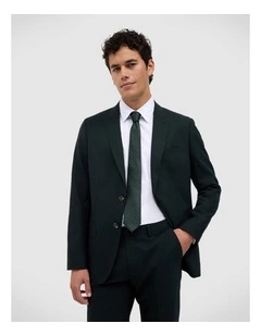 Wool Tailored Jacket in Dk Khaki