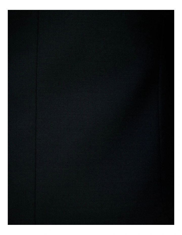 Wool Tailored Jacket in Dk Khaki image 5