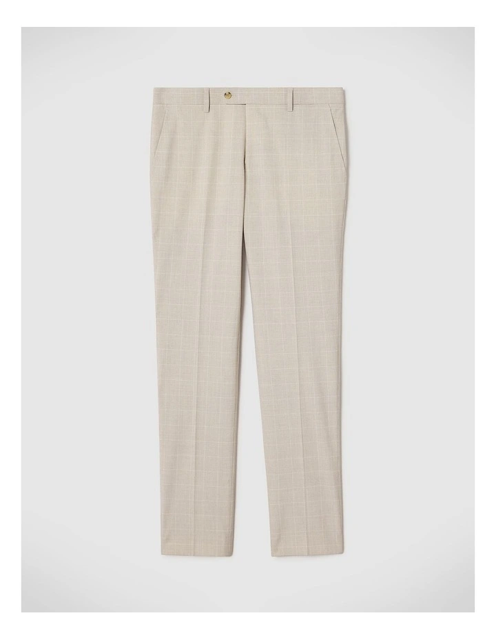 Finn Check Tailored Pant in Natural image 2