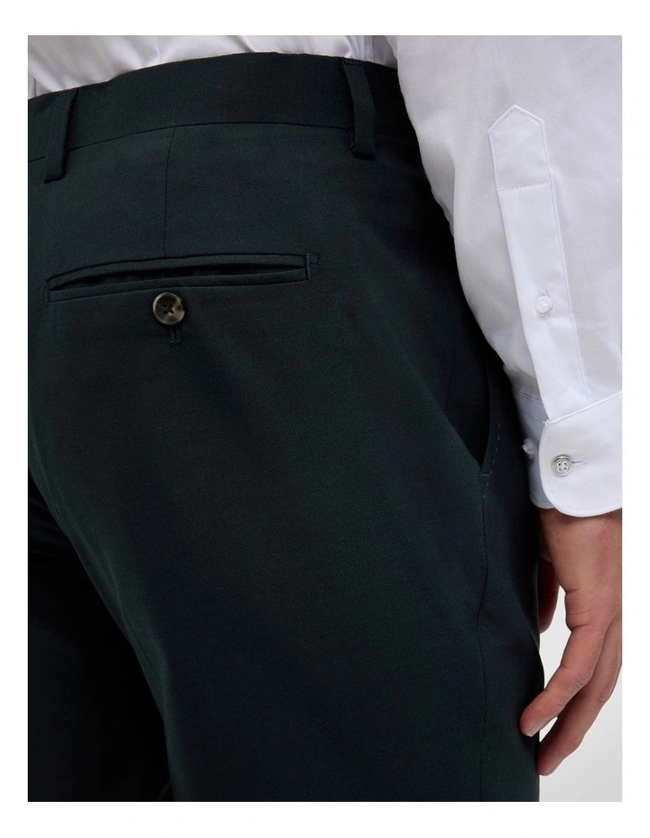Wool Tailored Pant in Dk Khaki image 7
