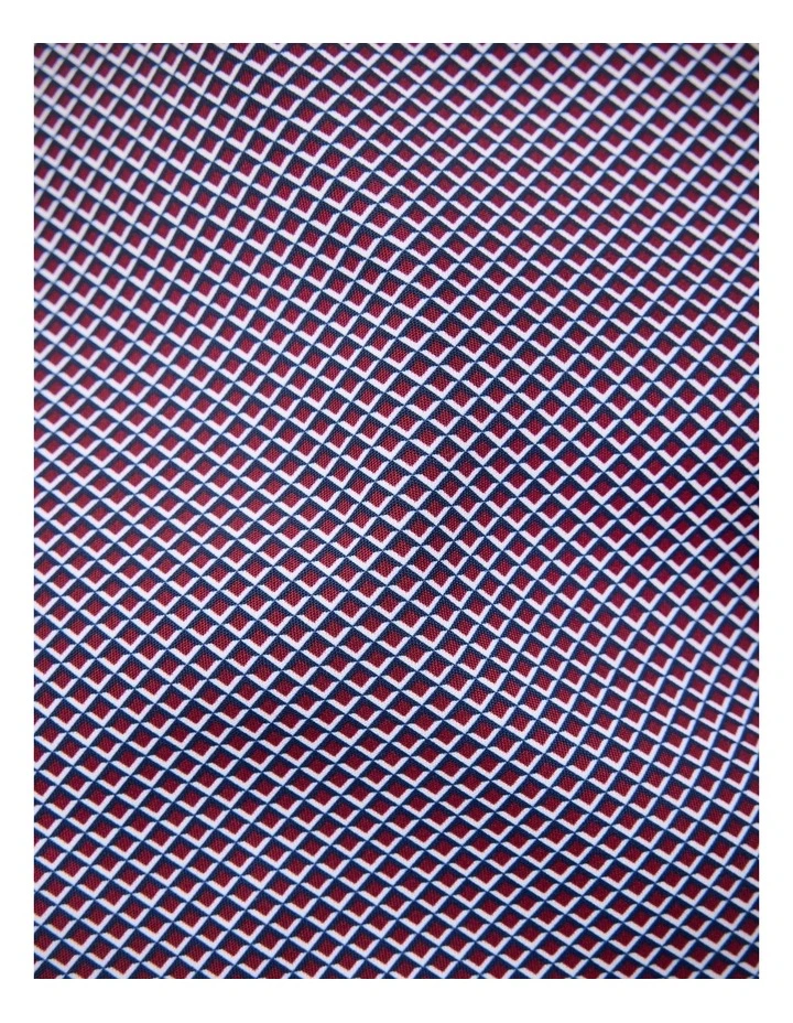 Nathan Performance Print Shirt in Burgundy image 6