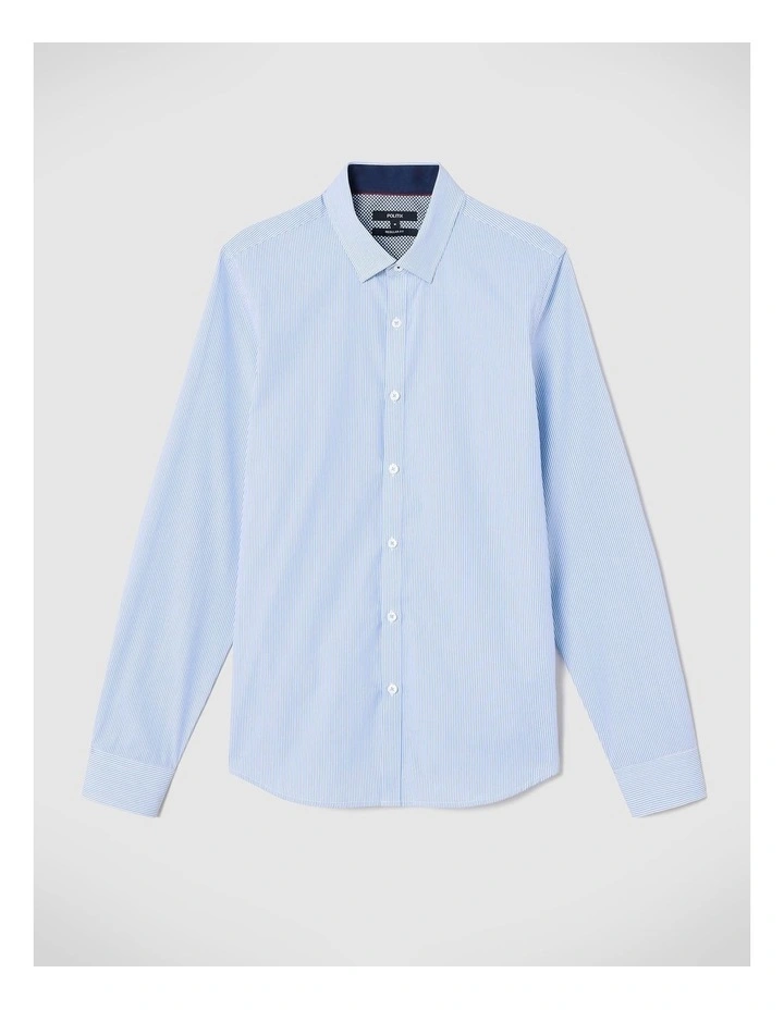 Burden Stripe Shirt in Sky image 2