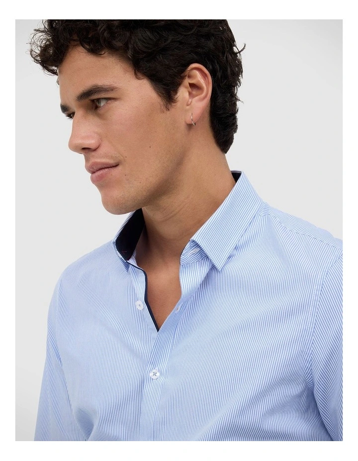 Burden Stripe Shirt in Sky image 6