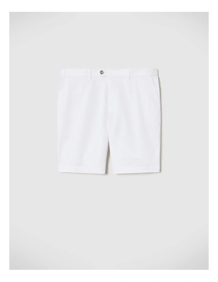 Fraser Comfort Waistband Shorts in White image 2