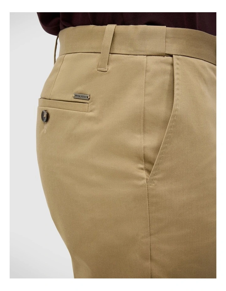 Fraser Comfort Waistband Shorts in Tan image 6