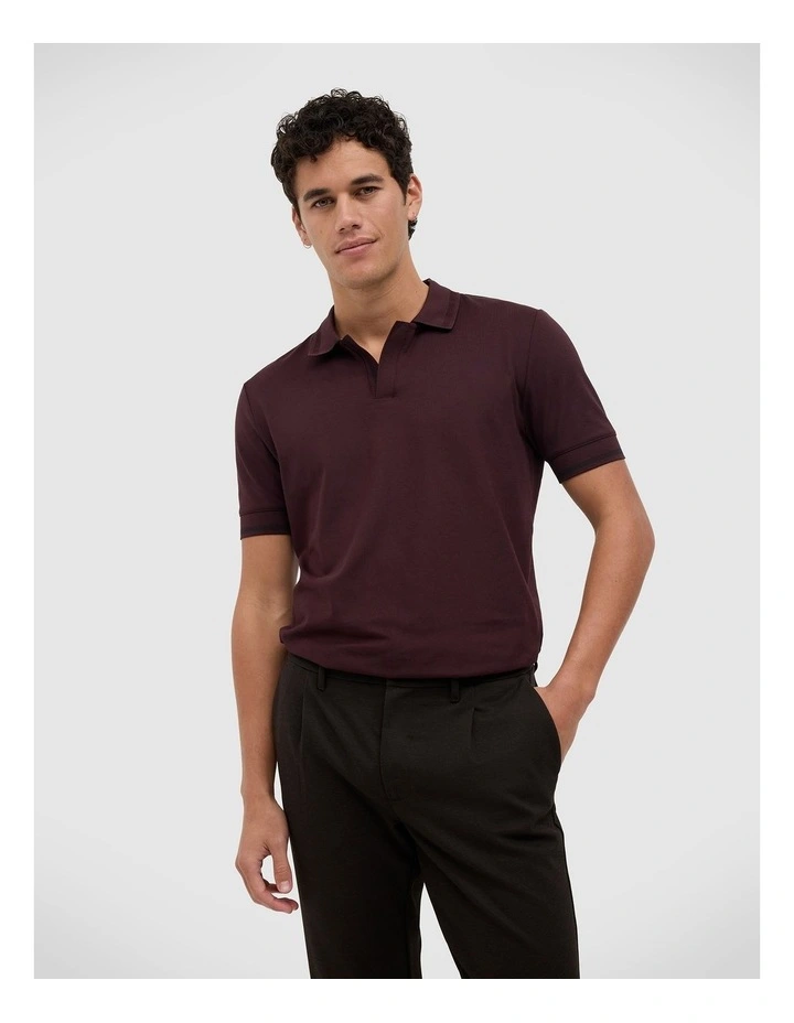 Hayden Performance Polo in Dark Burgundy image 1