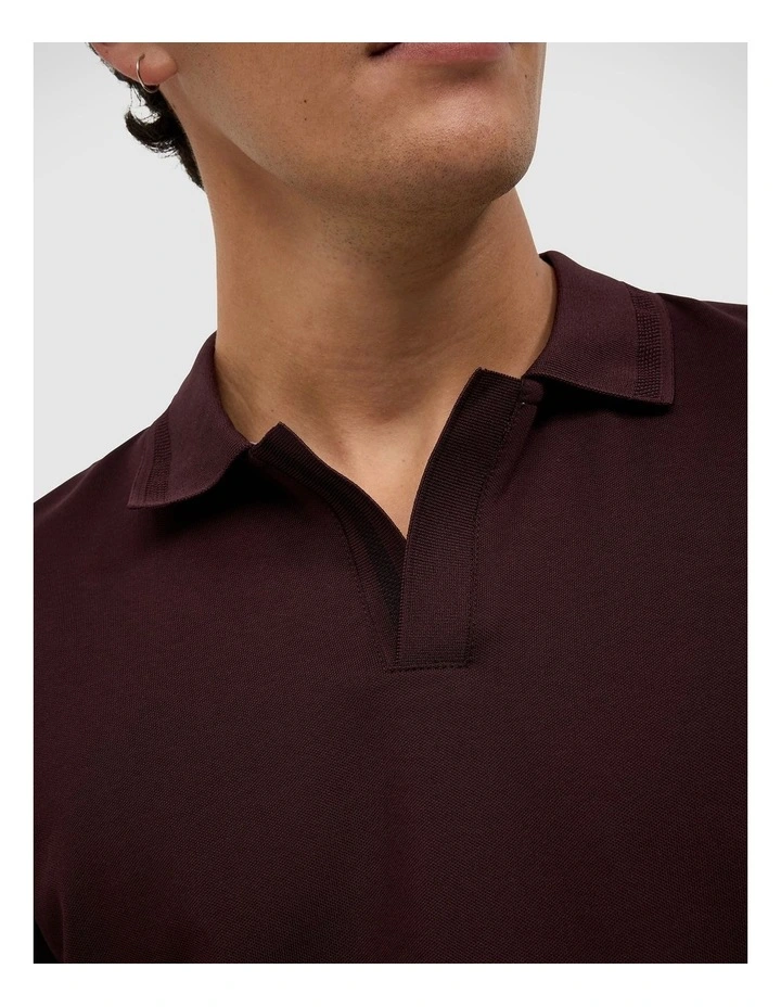 Hayden Performance Polo in Dark Burgundy image 4