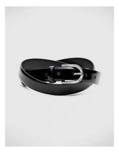 Harris Patent Leather Belt in Black