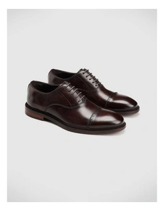 Davey Brogue Oxford Shoes in Chestnut