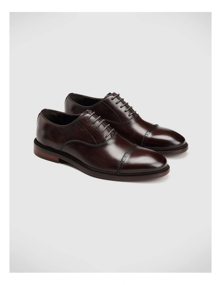 Davey Brogue Oxford Shoes in Chestnut image 1