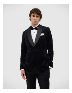Errol Velvet Tuxedo in Black