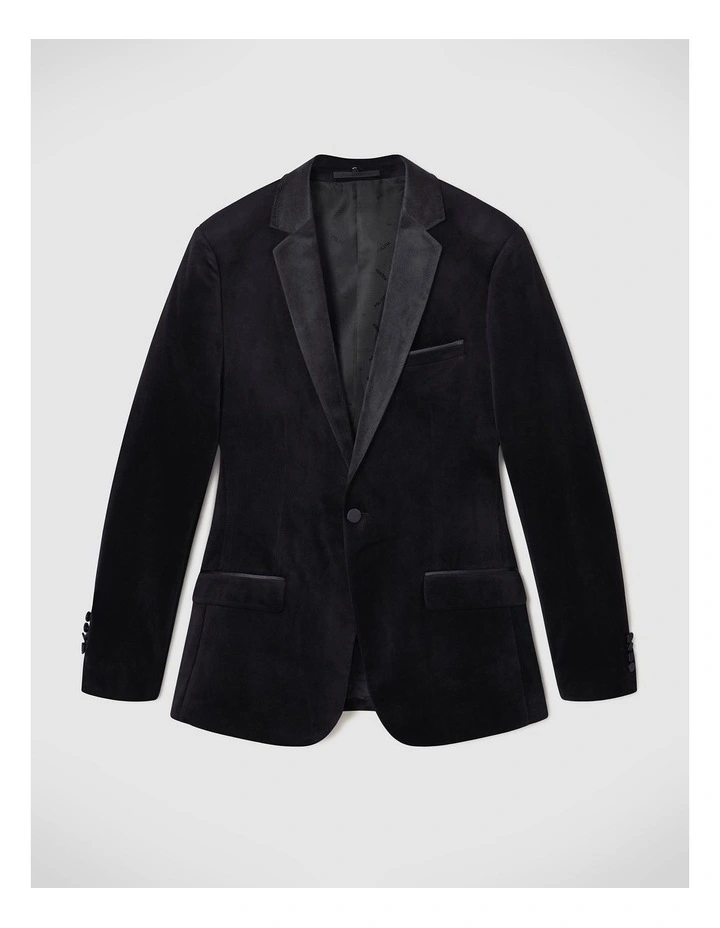 Errol Velvet Tuxedo in Black image 2