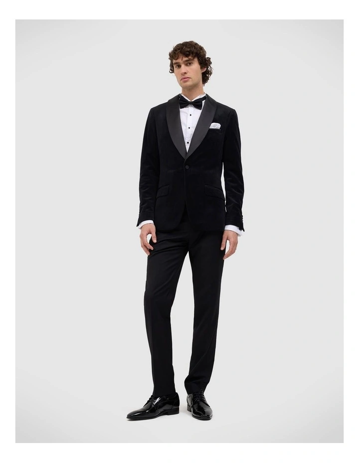 Errol Velvet Tuxedo in Black image 3