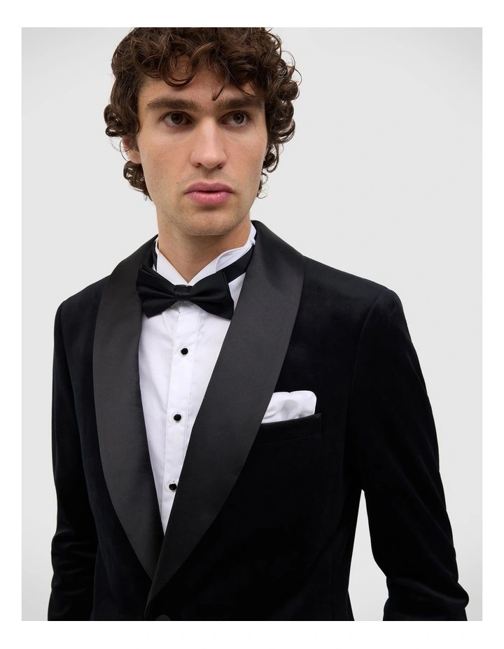 Errol Velvet Tuxedo in Black image 4