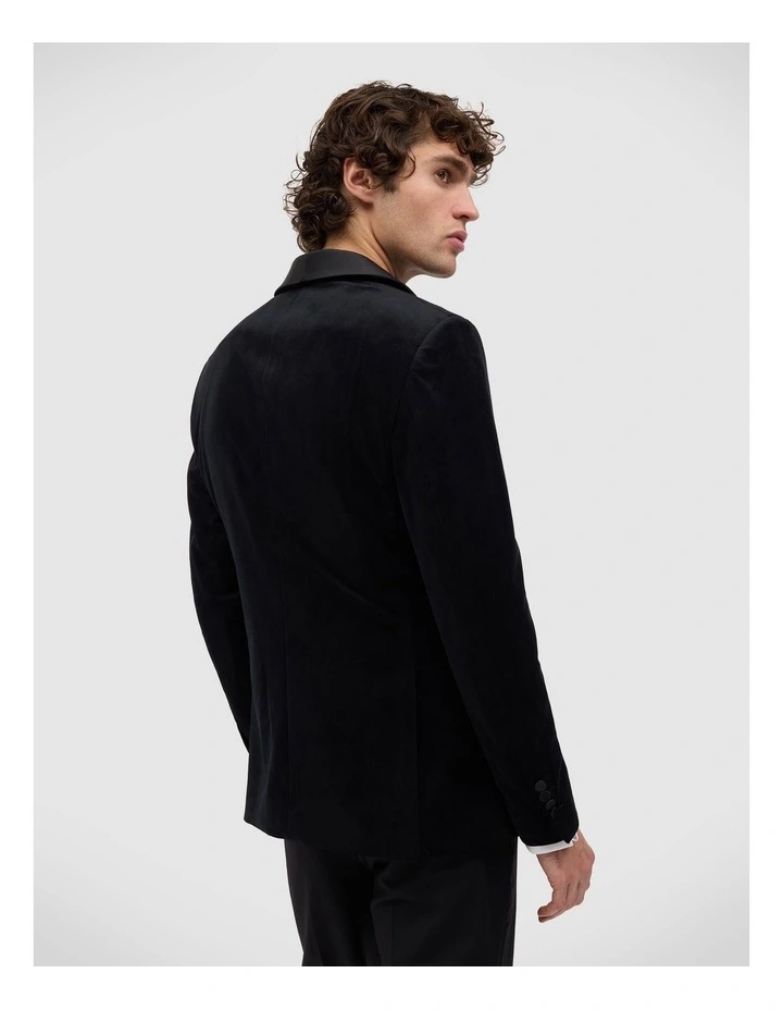Errol Velvet Tuxedo in Black image 5