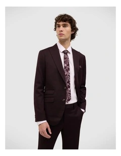 Maurice Tailored Jacket in Burgundy