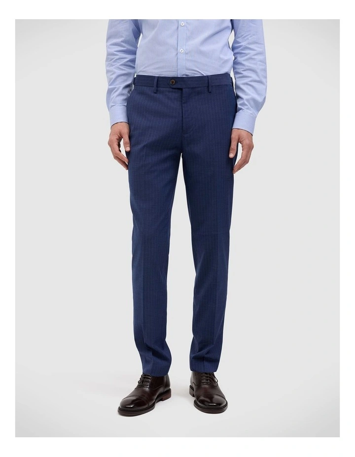 Nate Pinstripe Tailored Pant in Blue image 1