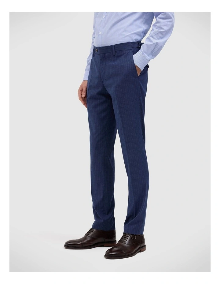 Nate Pinstripe Tailored Pant in Blue image 3