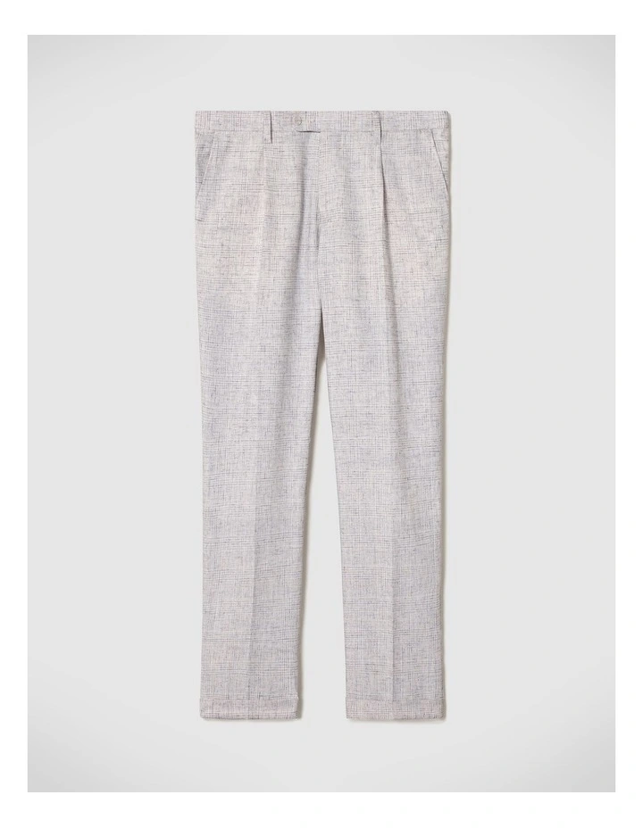 Sam Check Tailored Pant in Lt Grey image 2