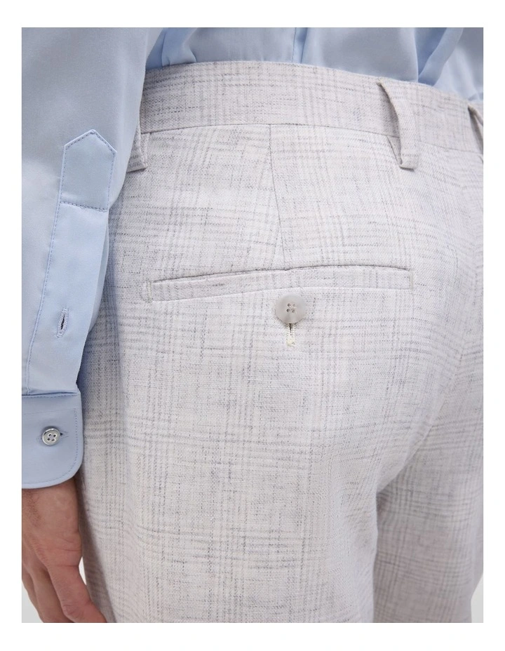 Sam Check Tailored Pant in Lt Grey image 6