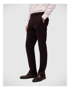 Maurice Tailored Pant in Burgundy