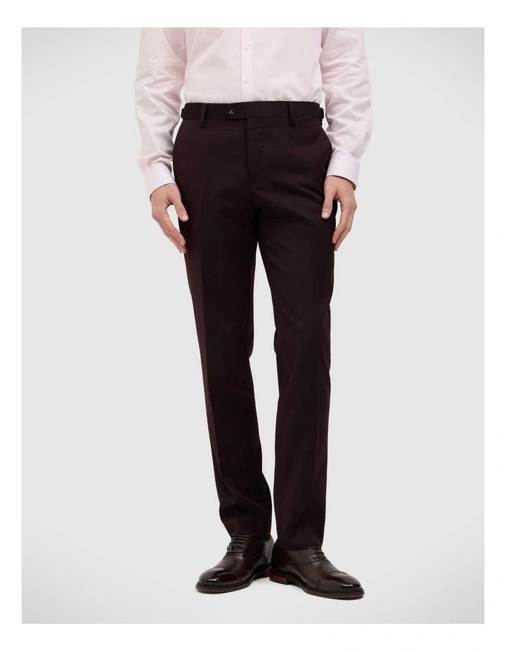 Maurice Tailored Pant in Burgundy image 3