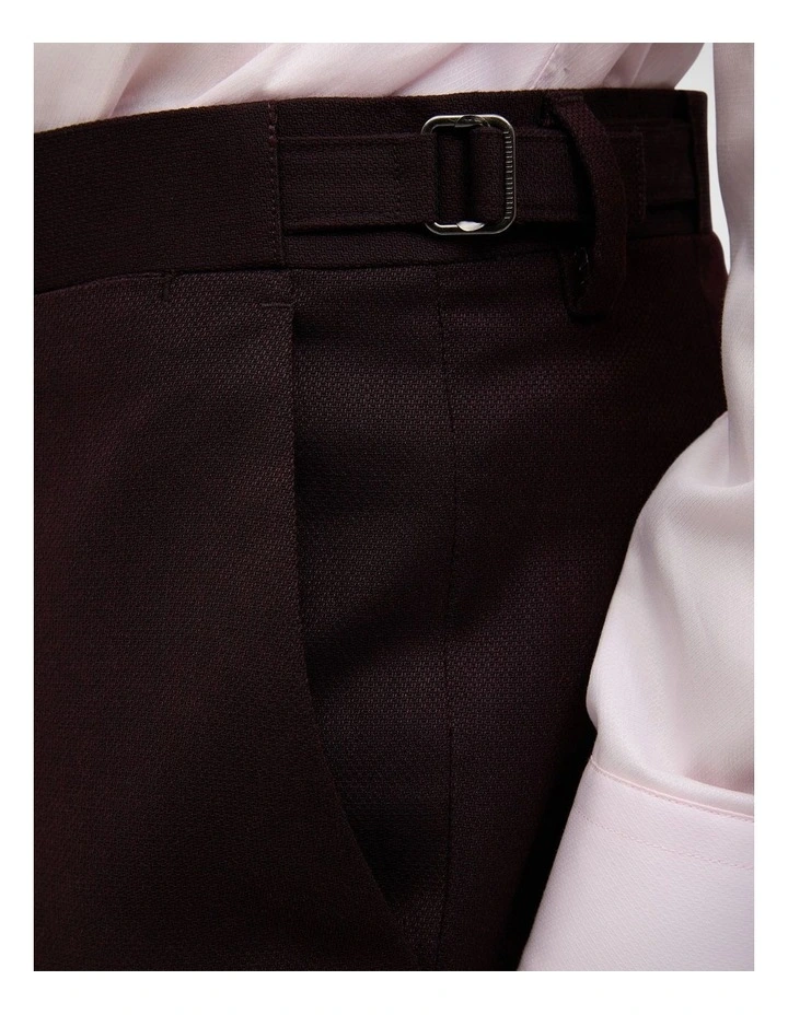 Maurice Tailored Pant in Burgundy image 4