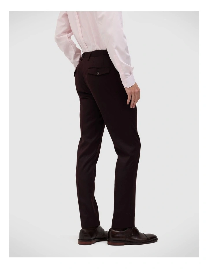 Maurice Tailored Pant in Burgundy image 5