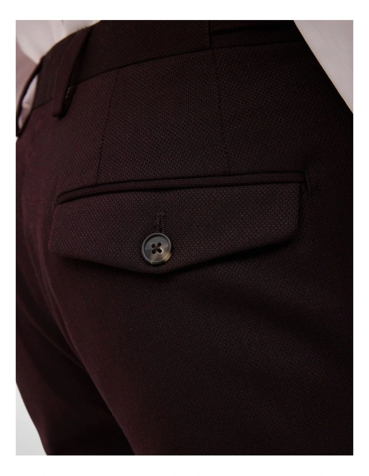Maurice Tailored Pant in Burgundy image 6